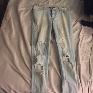 Ripped light jeans